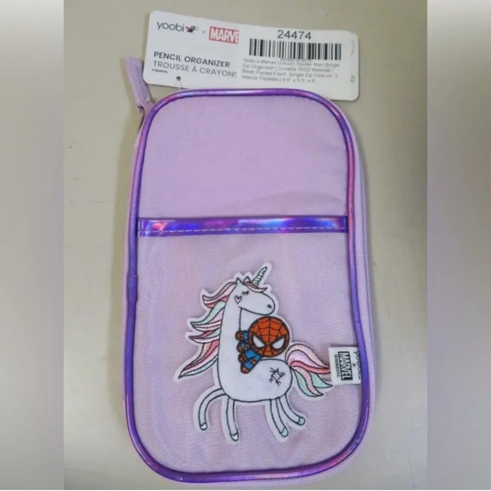 Yoobi x Marvel NWT Spiderman on Unicorn Pencil Organizer